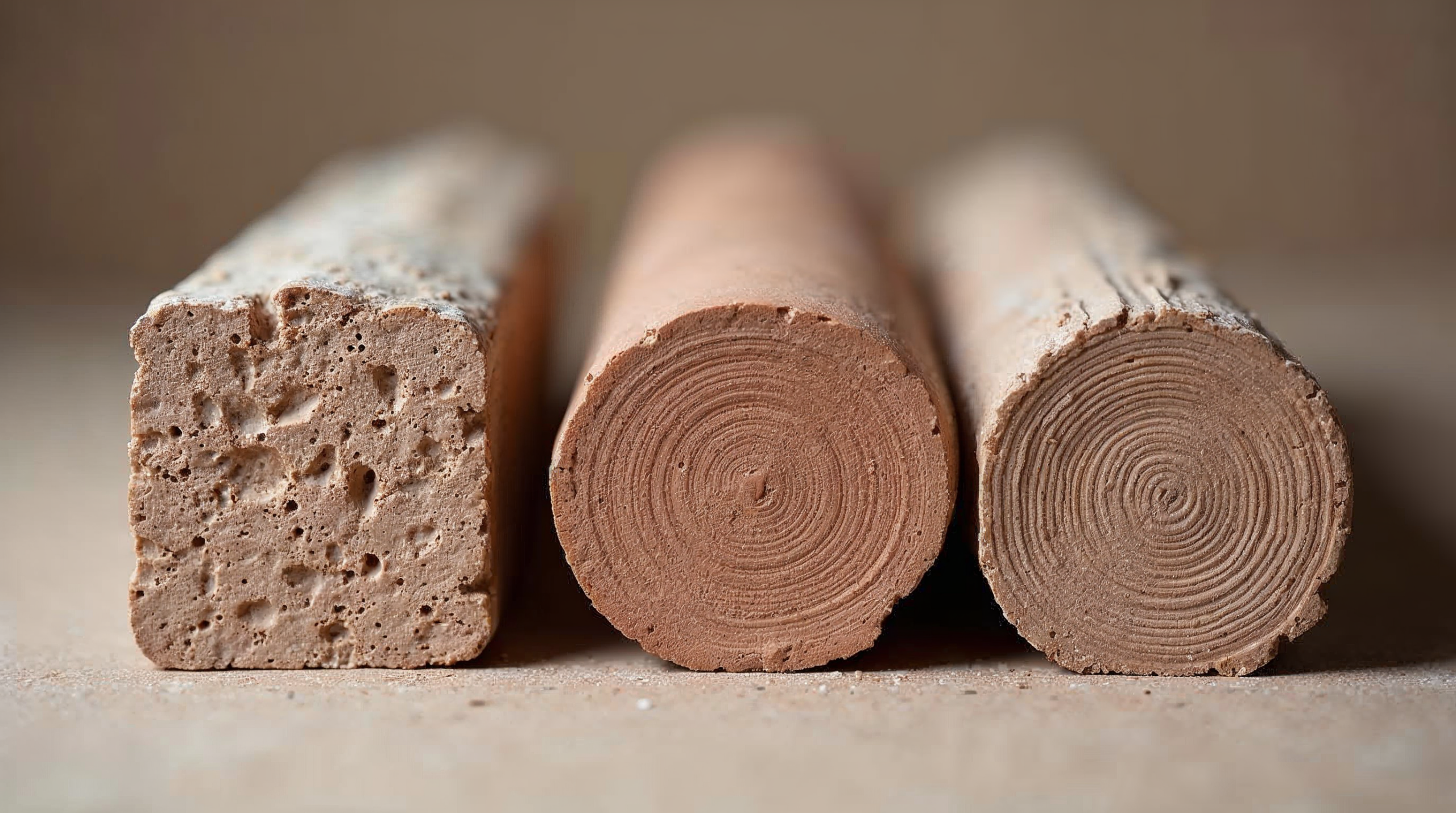 Materialvergleich Steingut Steinzeug Feinsteinzeug im Querschnitt