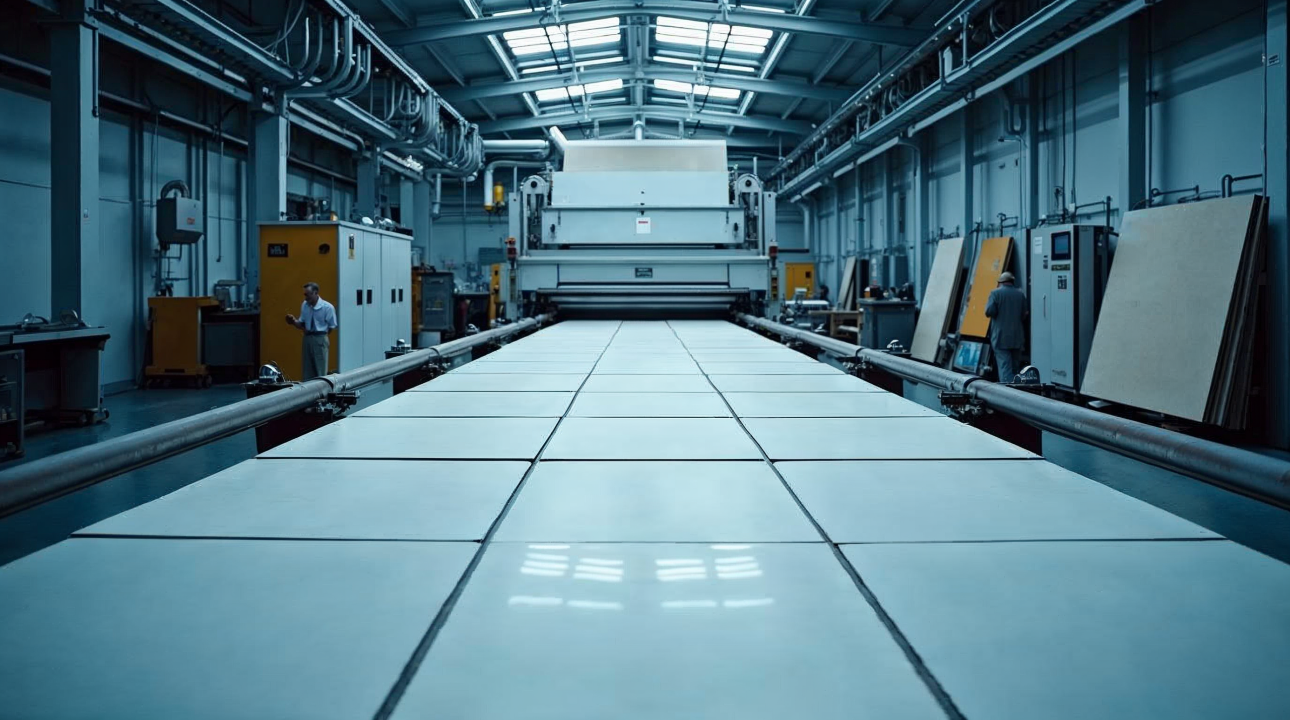 Moderne Feinsteinzeug-Produktion in italienischer Fabrik