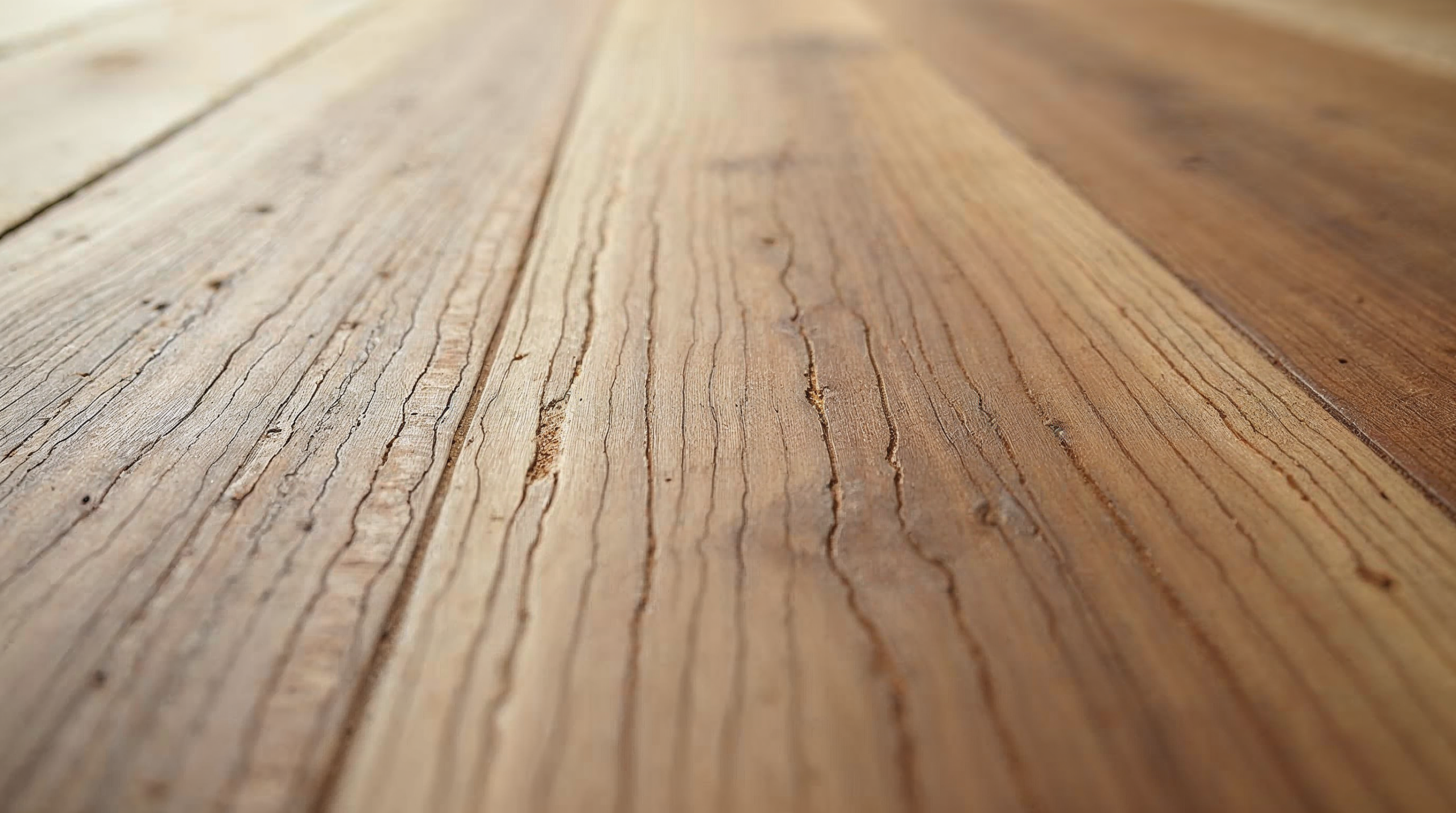 Close-up der Maserung einer Holz-Optik-Fliese