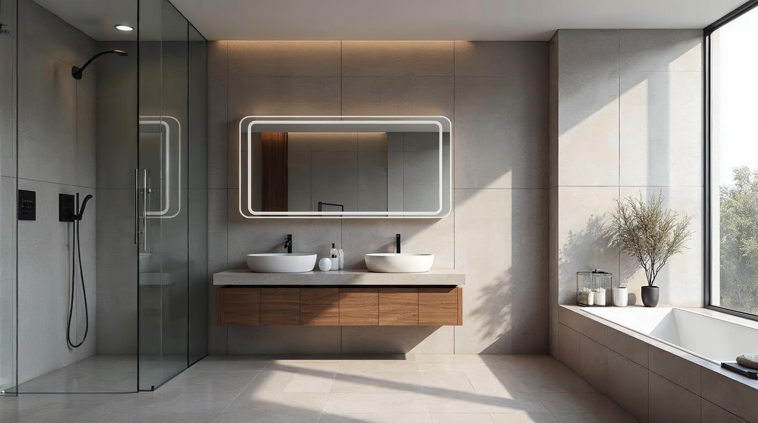 Smart Bathroom mit digitalen Features