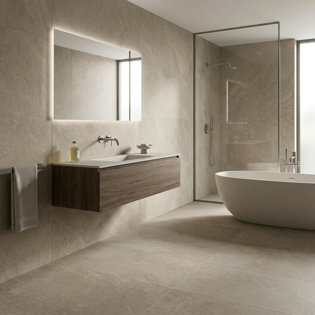 Stone Greige · Stein-Optik Ambiente
